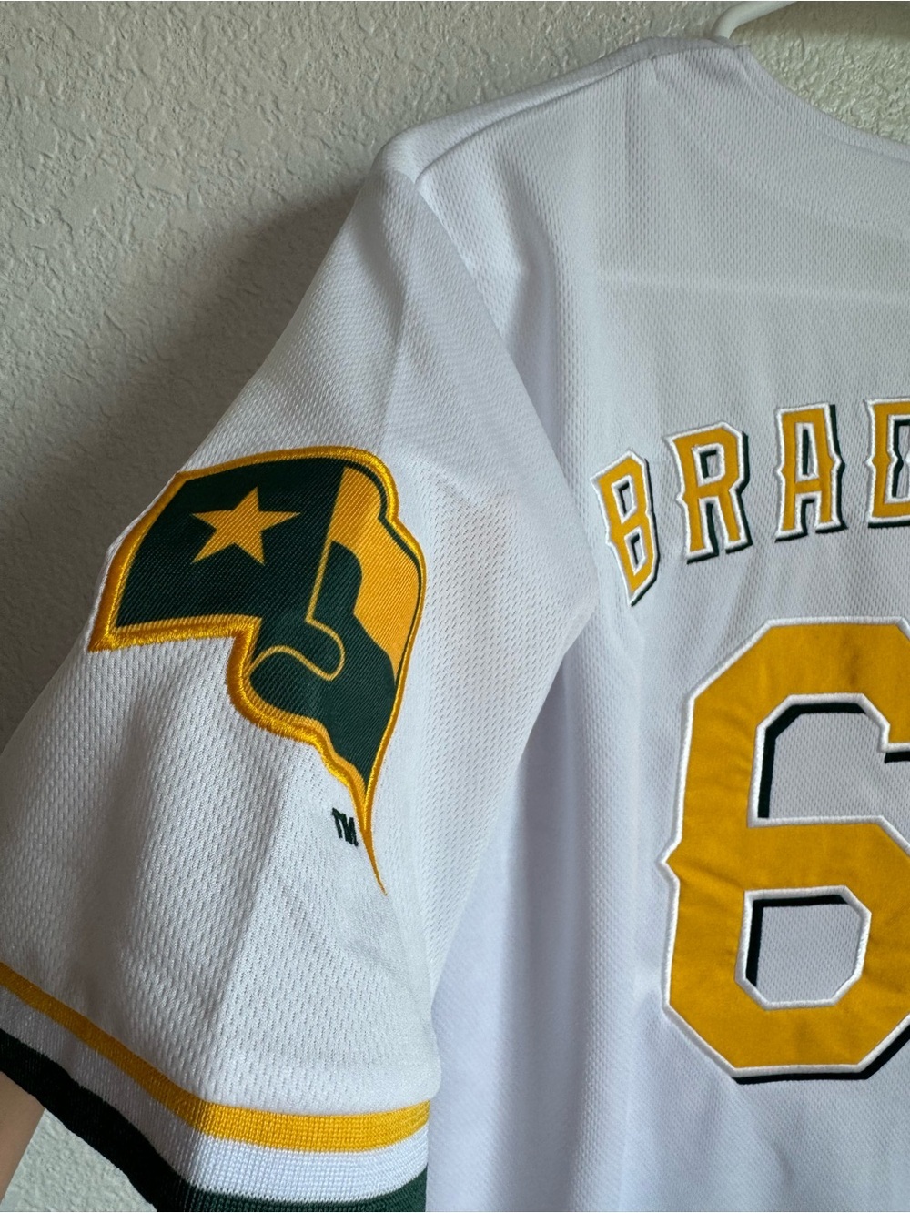Texas Rangers Baylor Bears Theme Night Cody Bradford Jersey - Picture 3 of 5